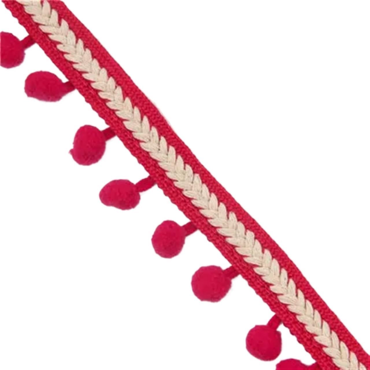 Cinta con borlas decorativa de 5m para personalizar cojines y cortinas de salón