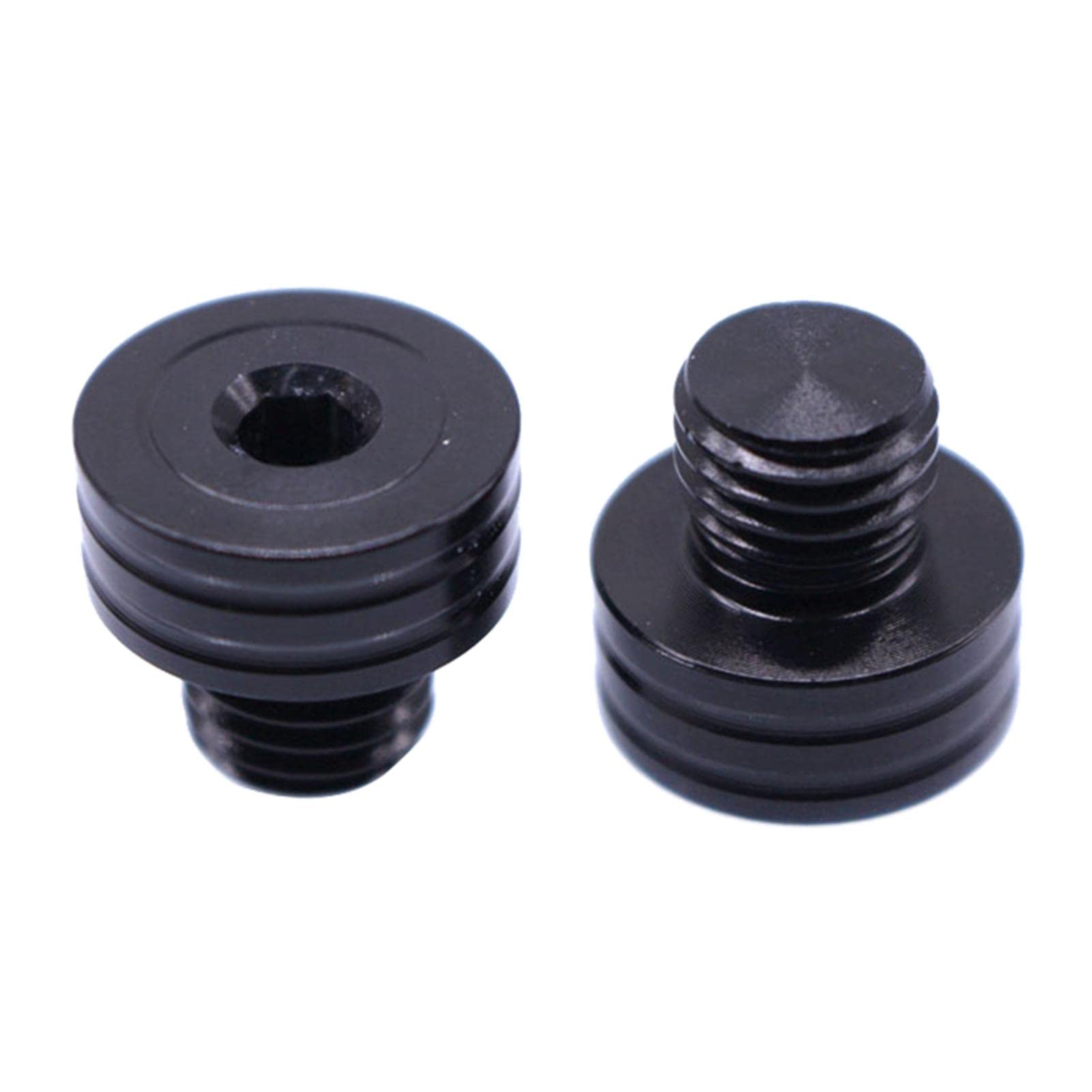 LOOM TREE® Aluminum 10Mm M10 X 1.25 Rear View Mirror Hole Screws For Black | 2X Screws ˆ1Pc Clockwise Screwœ 1Pc Anti-Clockwise Screw)-image-4