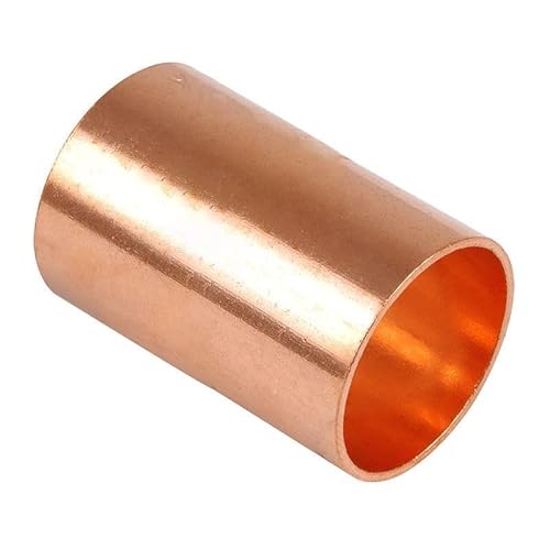 Pack of 10-15mm Slip Couplings - End Feed None Stop (Known as Plumbing Fittings/Slip Coupling / 15mm Slip Coupling/end Feed Coupling Also Available in 15mm, 22mm, 28mm, 35mm, 42mm and 54mm)