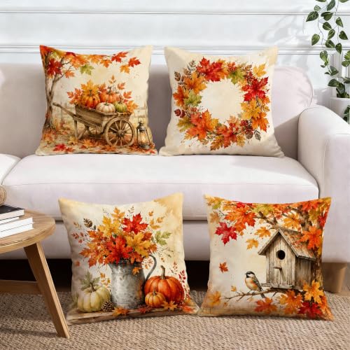 Housse de coussin en velours doux 55x55 cm chic et rustique pour canapé - 4
