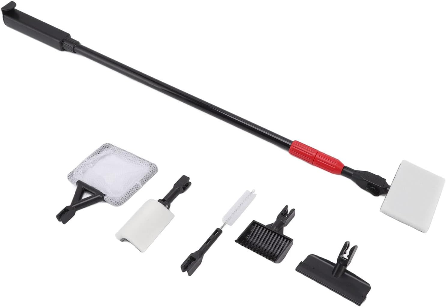 6 in 1 Fish Tank Cleaning Tools with Telescopic Handle, ABS Material, Multifunctional Kit - Easy Setup, Durable Design, Ideal for Aquarium Maintenance