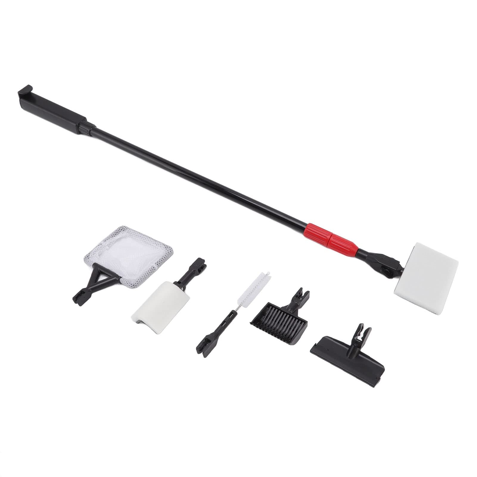 Herramientas de Limpieza de Acuarios, Cepillo 6 en 1, Kit de Herramientas de Limpieza de Acuarios de Fácil Uso ABS para Tanque de Agua