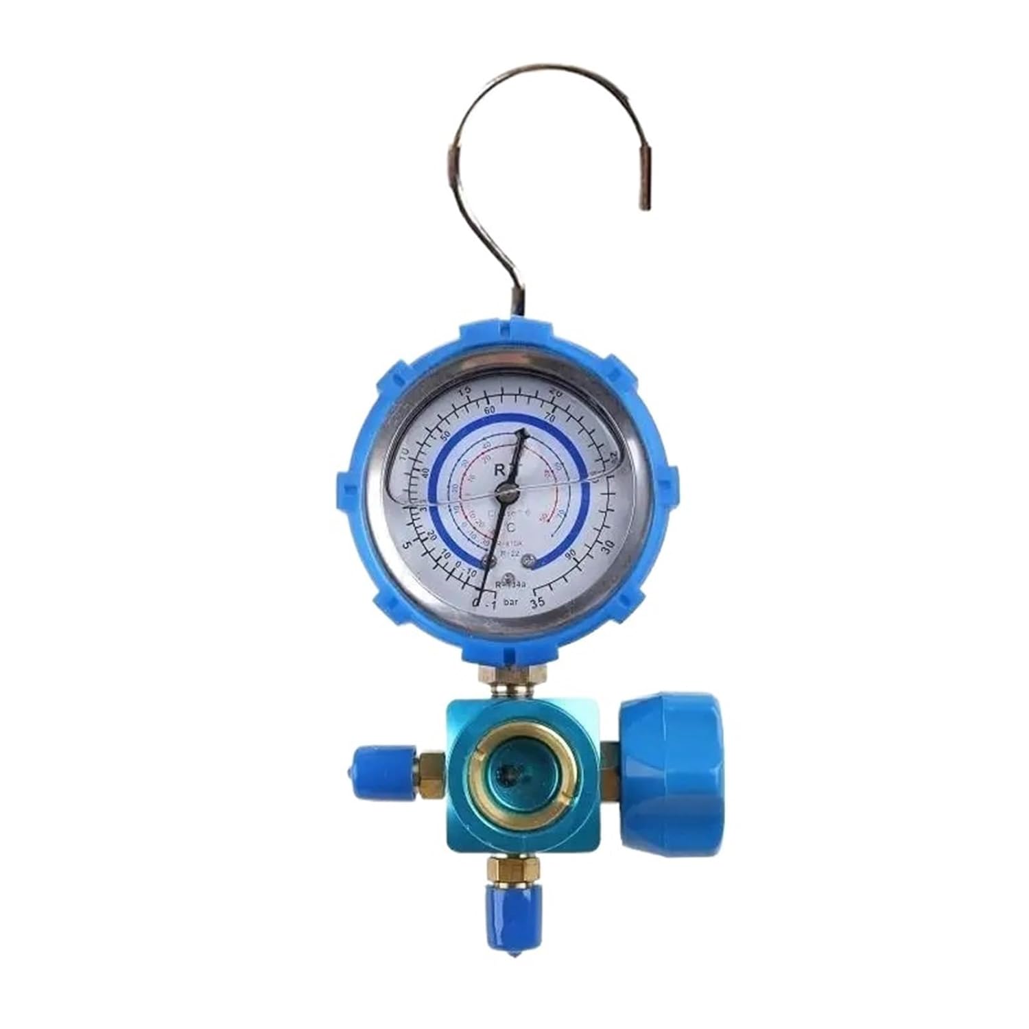 1pcs 20RC Digital Pressure Gauge Manifold Gauge Car Refrigerator Refrigerant High/Low R410a R134a Refrigerant Filling Device