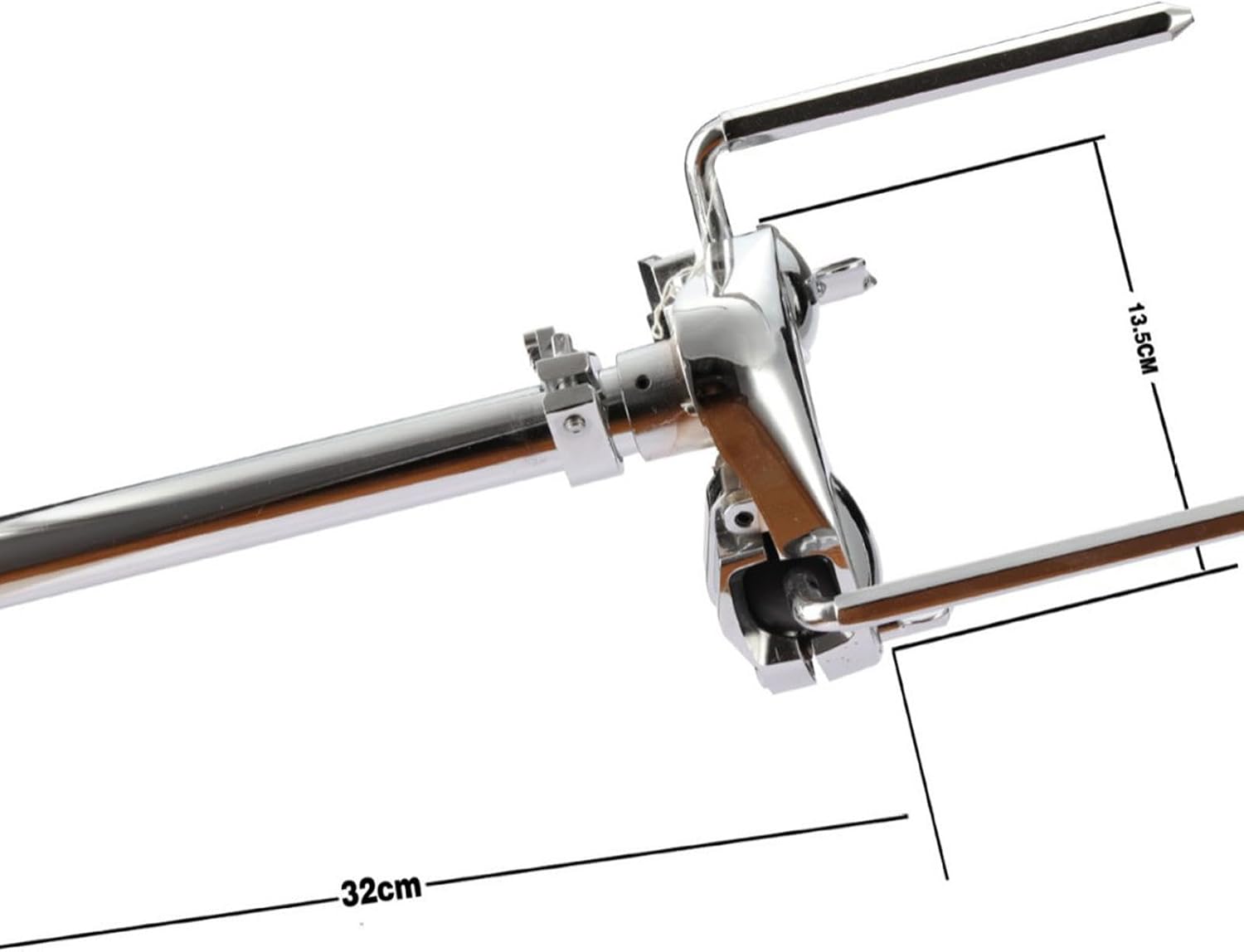 Double Tom Holder Drum Holder Mount Lightweight Double Tom Arm Clamp Drums Accessory for Exercise Stage Performances