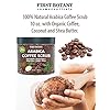 100-Natural-Arabica-Coffee-Scrub-with-Organic-Coffee-Coconut-and-Shea-Butter-Best-Acne-Anti-Cellulite-and-Stretch-Mark-treatment-Spider-Vein-Therapy-for-Varicose-Veins-Eczema-10-oz 100% Natural Arabica Coffee Scrub with Organic Coffee & Shea Butter - Best body scrub 10 oz