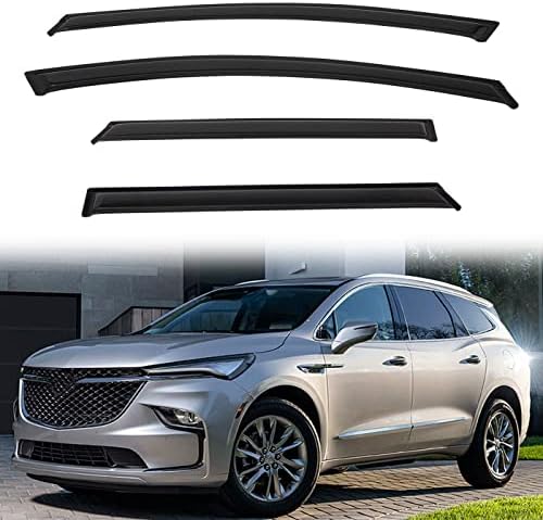 Smoke Wind Deflectors Tape On Smoke Window Visor & Rain Deflector Set For 02-10 Ford Explorer/Mercury Mountaineer - 4-Piece Explorer Window Visor - Foto 2