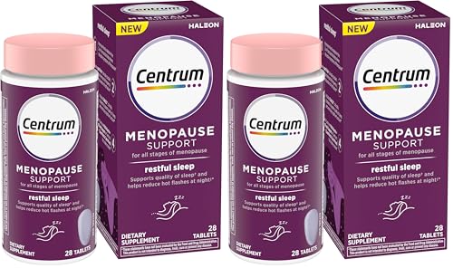 Centrum Restful Sleep Menopause Support Tablets, Supplement with Clinically Studied