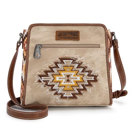 Montana West Western Crossbody Bags for Women Embroidered Denim Collection Purses