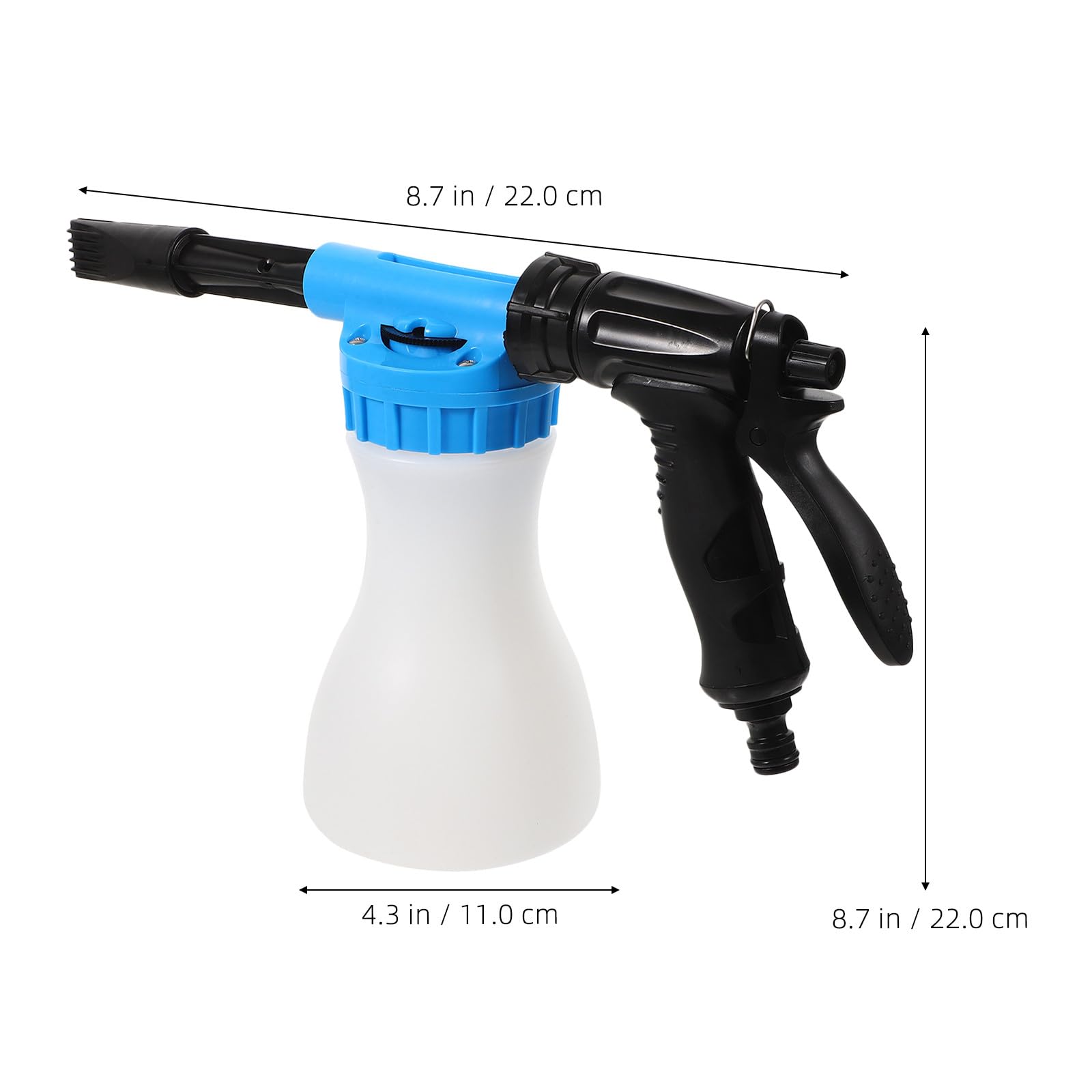 Homoyoyo Pistola Controllo Facile del Getto Blu in Plastica per Portatile Lavaggio Auto e Uso Durevole, Accessorio per Pulizia Auto e Annaffiatura Fiori