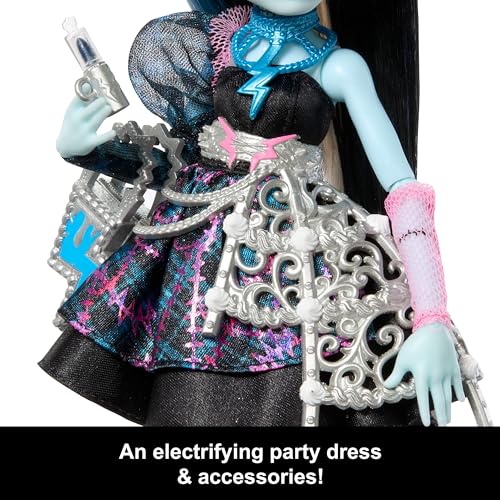 image for Monster High Scary Sweet Birthday Doll, Frankie Stein in Black Party D