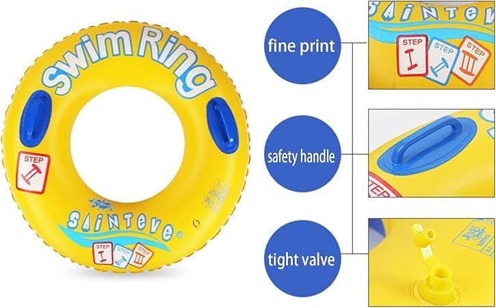 SOLDTRUE Kids Swimming Ring | Inflatable Safety Float for Children | Durable & Comfortable Pool Float | Ideal for Ages 3-8, 80 cm. Diameter | Fun & Colorful Design for Summer Water Fun (1 pcs.) - Image 7 thumbnail