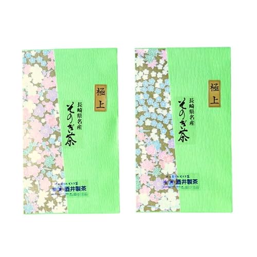 茶 緑茶 新茶 そのぎ茶(極上)100g 2袋 総計200g 郵便受け配達 [まるせい酒井製茶 長崎県 東彼杵町 hs42bag370013]