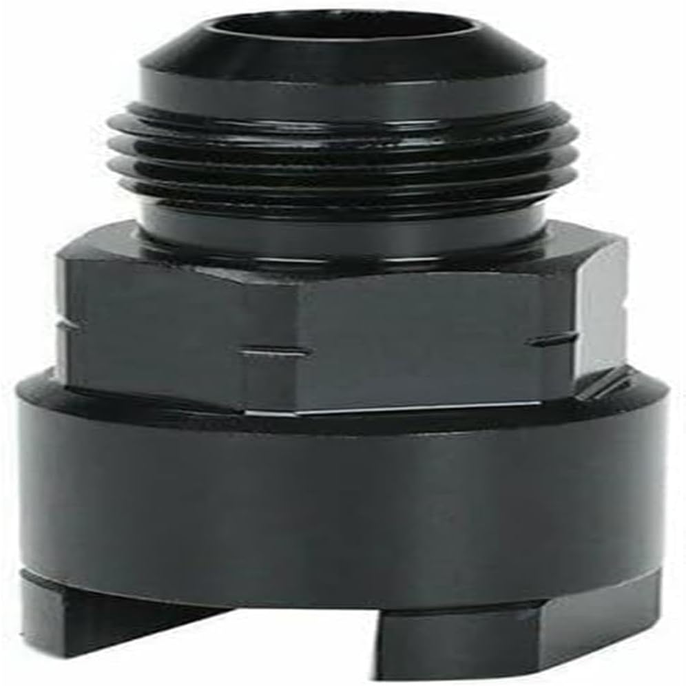 BLACK Quick Connect Male 3/8 For Fuel Rail Hose to -6AN Adapter Fitting LS GMOEM for Genuine Replacement