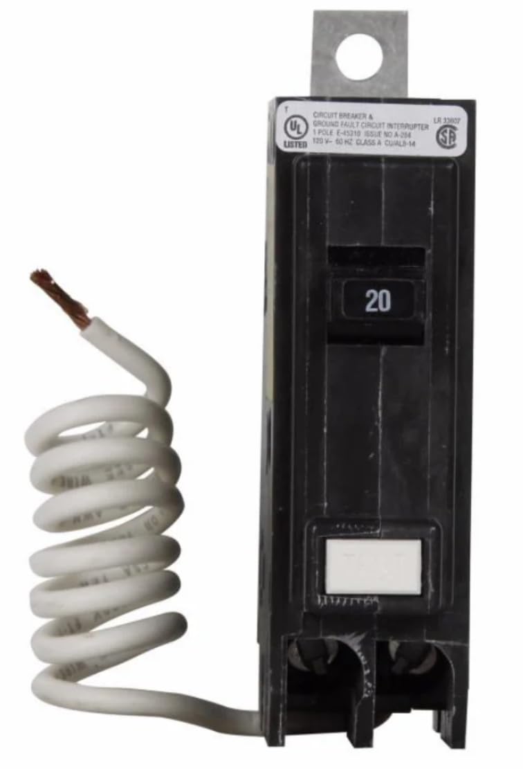 Generic QBHGFT1020-20 Amp Ground Fault Circuit Breaker Bolt-On - 20 Amp - 1 Pole - 120 Volt