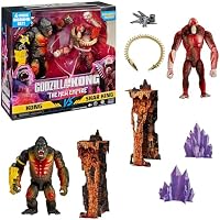 MonsterVerse - Godzilla x Kong, Pack de 2 Figuras articuladas,