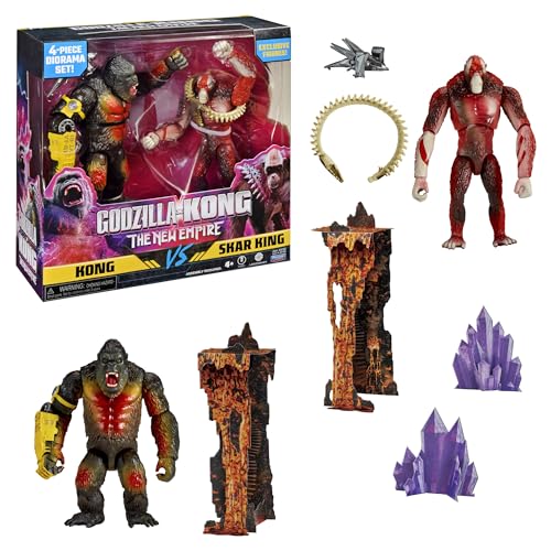 MonsterVerse - Godzilla x Kong, Set mit 2 beweglichen Figuren, 15 cm, Kong...