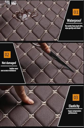 Alfombrilla Protectora Para Maletero Para VW Para Golf 6 2009 2010 2011 2012 2013 Almohadillas Antiincrustantes Revestimiento Carga Accesorios Interiores Diseño Coche Coche Revestimiento Alfombra(Blac - imagen 2