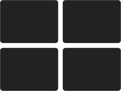 GASARÉ, Juego de 4 manteles individuales, manteles individuales de silicona, manteles de mesa, antideslizantes, fáciles de limpiar, resistentes al