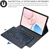 Funda con Teclado para Honor Pad 10 12.1 pulgadas 2025, Teclado Bluetooth Inalámbrico Desmontable con Retroiluminación de 7 Colores y Touchpad Inteligente, Funda Tipo Libro Ultra Delgada con Mouse 6