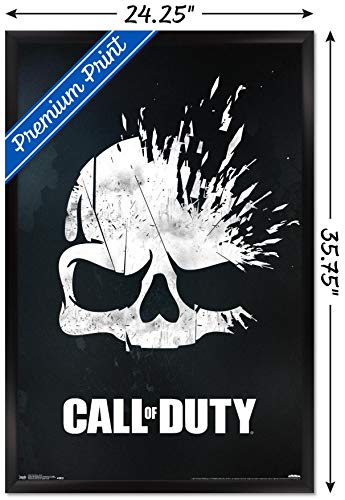 Trends International Call Of Duty - Skull Wall Poster, 22.375" X 34", Black Framed Version #TOP2