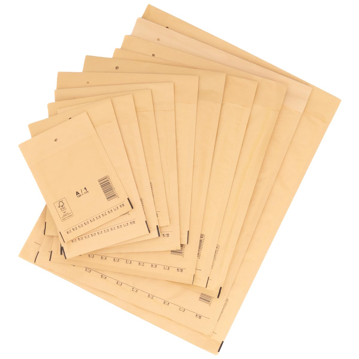 Enveloppes à Bulles En Papier Kraft 15x18cm, Sacs ... - Grandado