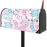 Boîte aux lettres aimantée motif chat de dessin animé - Dimensions standard - 45,7 x 50,8 cm
