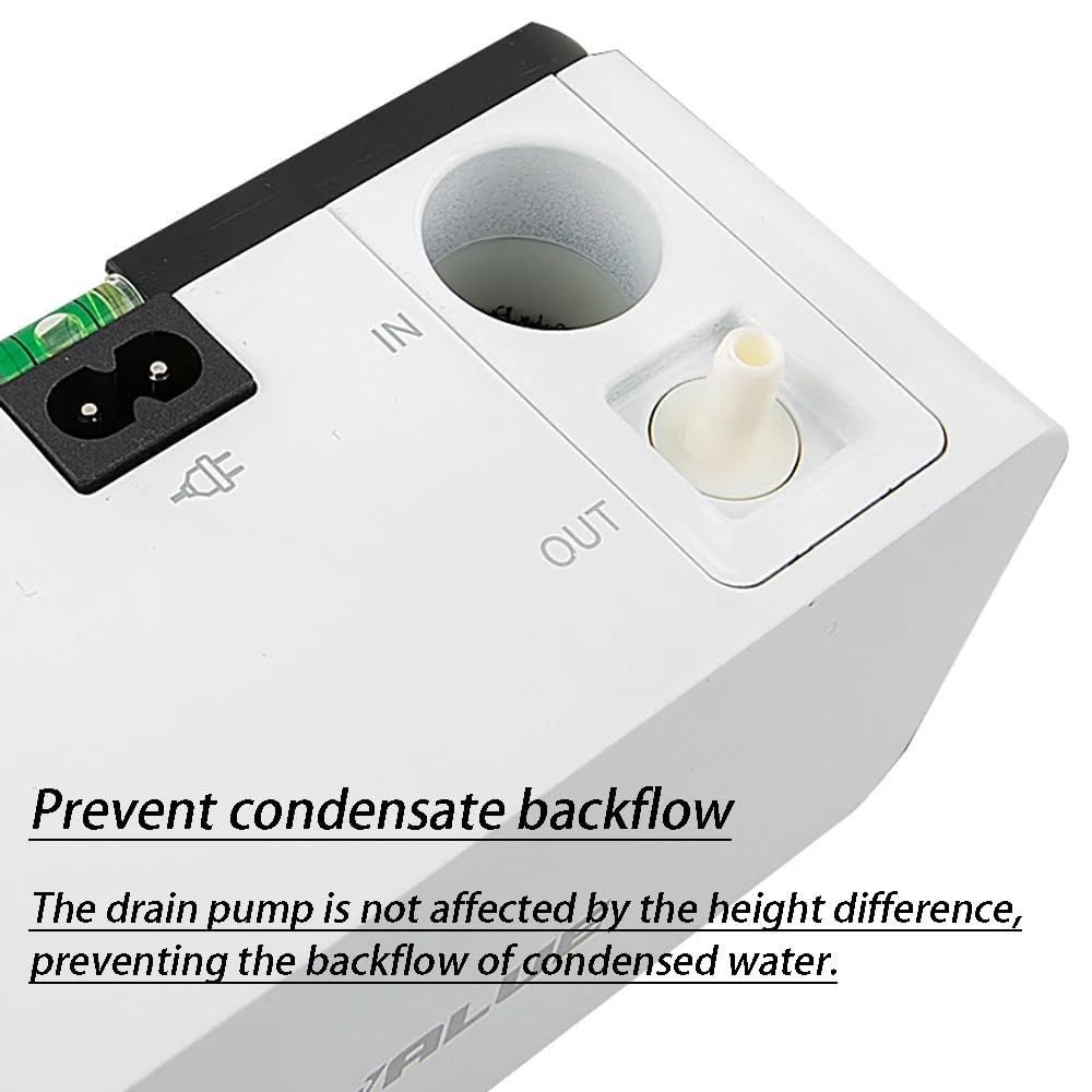 Pompa Condensa Climatizzatore, Pompa di drenaggio del condizionatore d'aria Pompe di sollevamento for la rimozione automatica della condensa ultra-silenziosa for condizionatori d'aria a gancio da 1 a