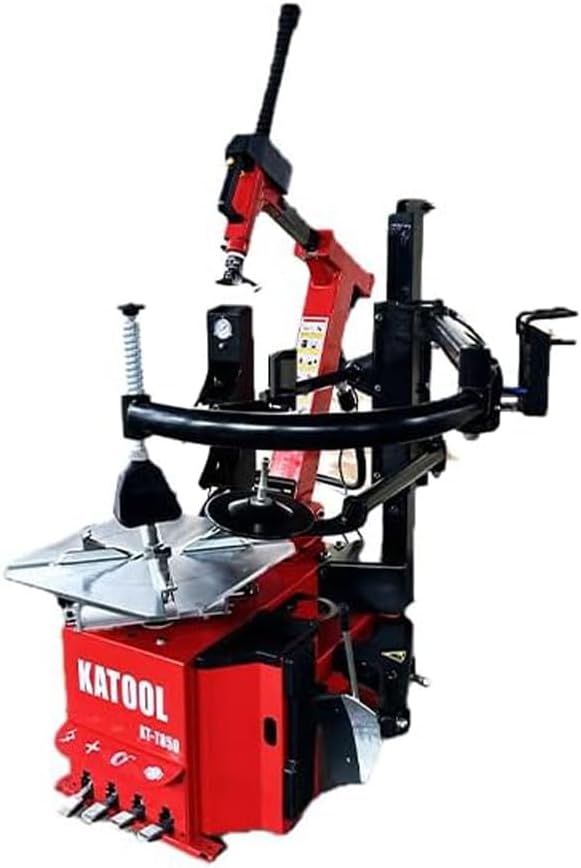 KATOOL KT-T850 Tilt Back Tire Changer Machine with 2.0HP Bead Blaster Motor Heavy Duty Assist Arm 28 Inch Bigger Disk Garage Shop Equipment