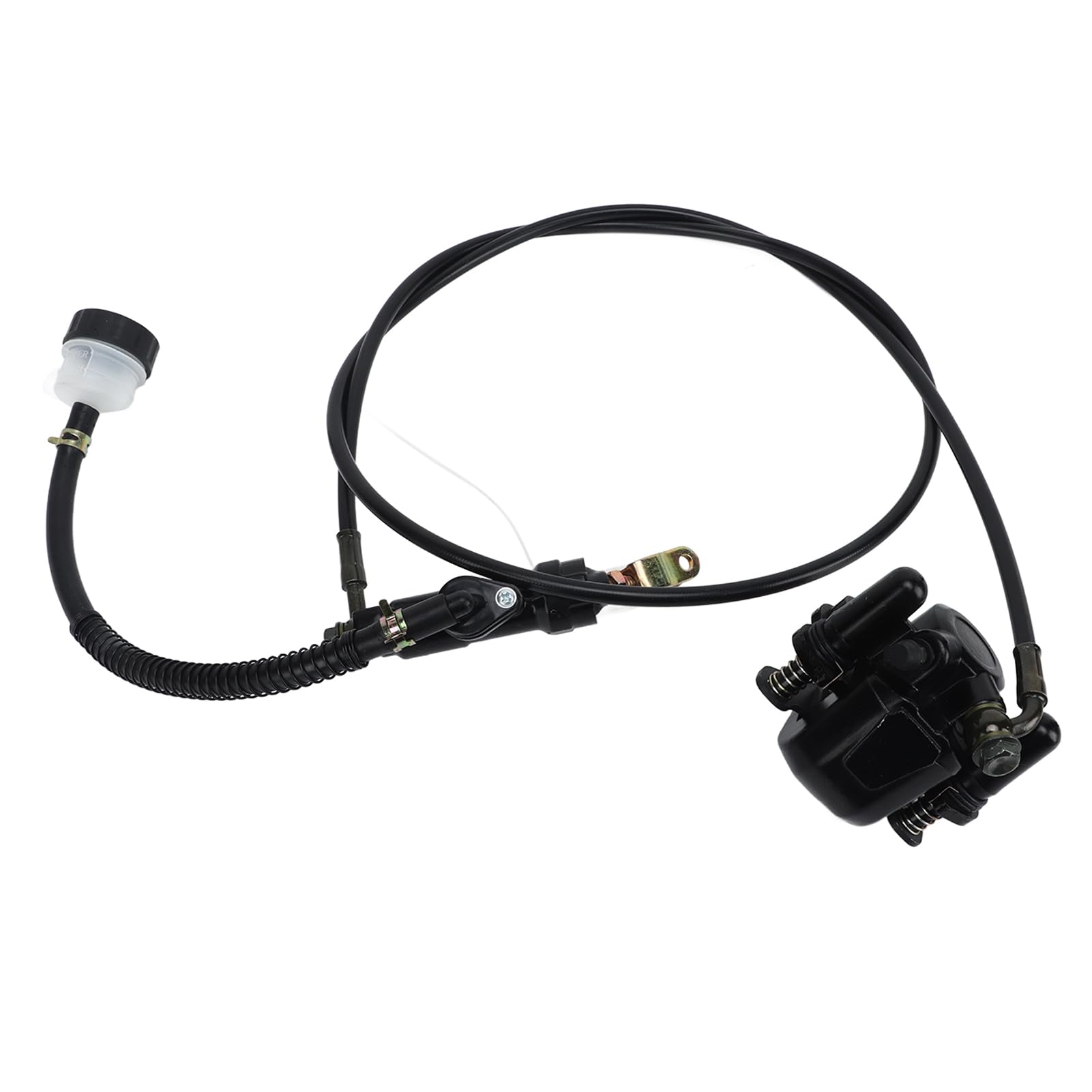 Aramox Zestaw Hydraulicznych Hamulców Tarczowych System Metalowych Zacisków Hamulcowych 64 Mm Mocowanie Zacisku 45 Mm Mocowanie Cylindra Głównego do Gokarta ATV Dirt Bike Taotao Kazuma Roketa Sunl