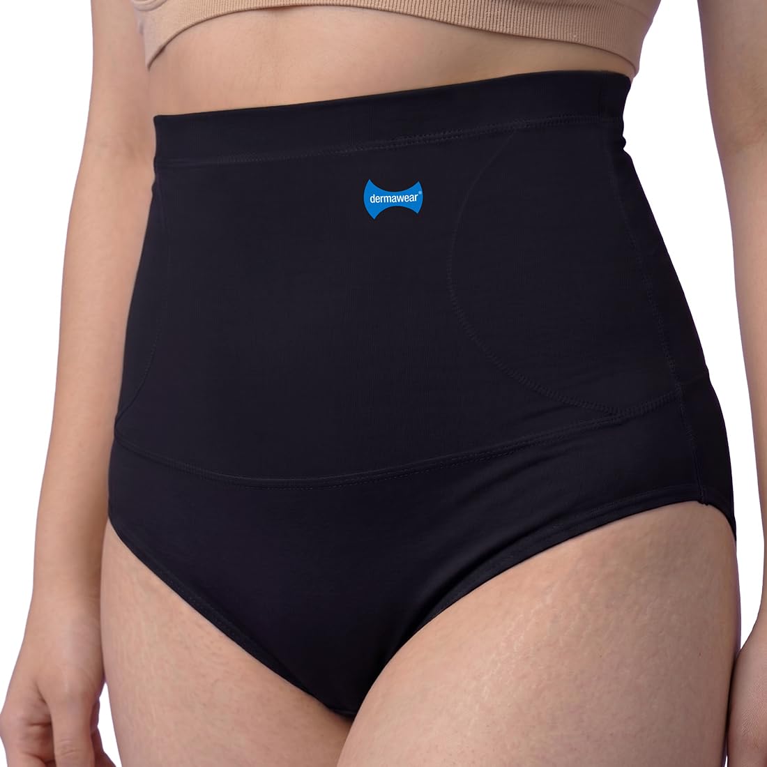 dermawear Women Blended Mini Corset High Waist Shapewear Panty (A-106A_Black_XXX-Large) 2
