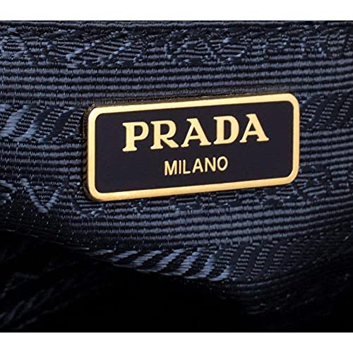 Prada Tessuto Nylon Blue Double Zip Calf Leather Crossbody Bag 1Bh046 #TOP7