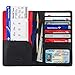 Passport Holder by POCKT - RFID Blocking Travel Wallet for Safe Trip, Document Organizer + Gift Box | Black & Red