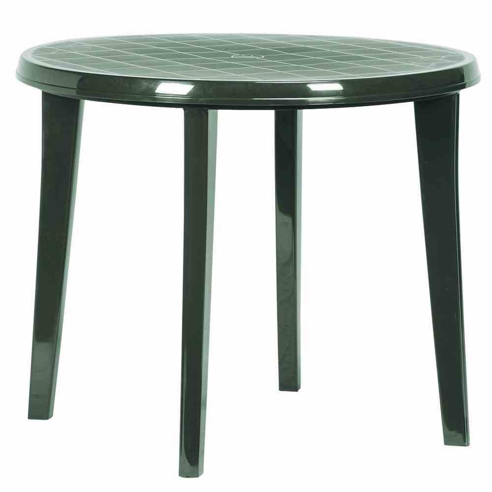 Table en plastique vert Lisa Jardin imperméable et facile à nettoyer