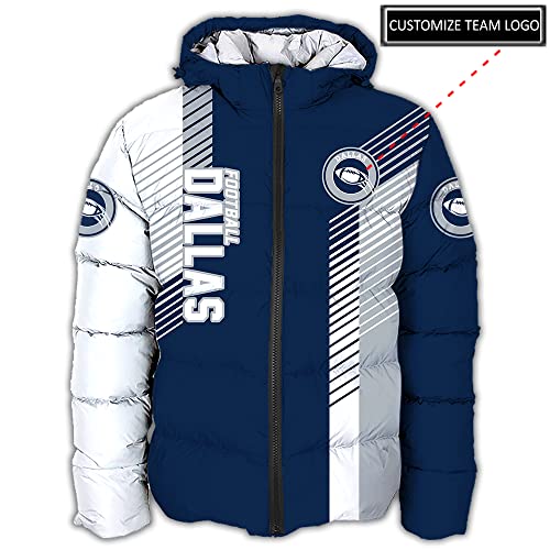 Men US Football Custom Your Own Puffer Jackets Personalized Any Sport Name Number Plus size Apparel Down Jacket2