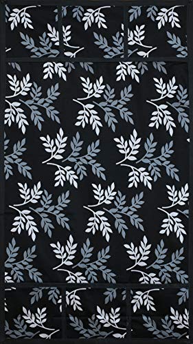 Image of Fridge Cover For Top (21 X 39 Inches) (Black Leaf)
