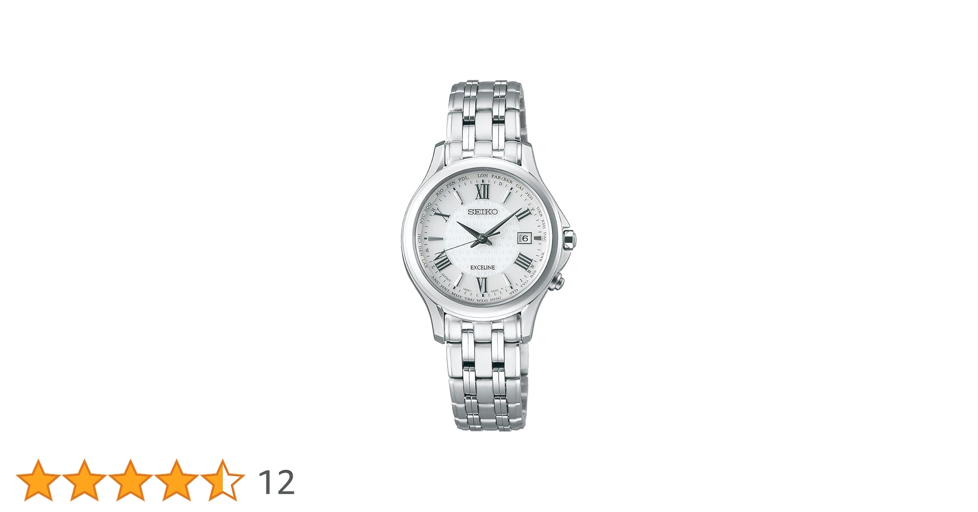 SEIKO 電波腕時計 チタン　イナバヨシエ　エクセリーヌ　コラボ SEIKO 電波腕時計 チタン イナバヨシエ エクセリーヌ コラボ