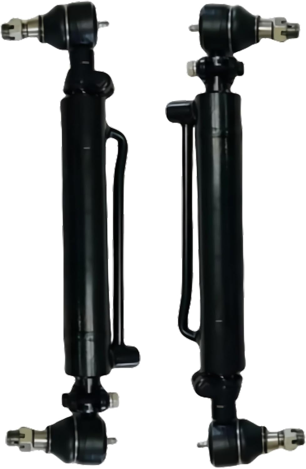 2pcs D128454 D84800 234447A1 Power Steering Cylinder with Castle Nuts Fits for Case Backhoe Loaders 480B 480C 480D 480E 480F 480LL 580C 580D 580SD 580SE 584D 584E 585D 585E 586D 586E Replace parts