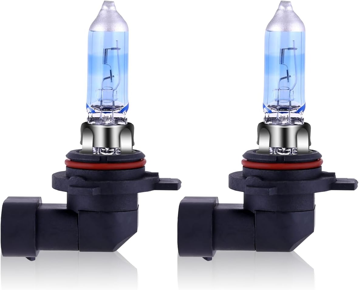 9006 HB4 Headlight Bulbs 9006 Halogen Bulb 5000K Super White Light Long Life Replacement P22D 12V/51W (9006/HB4, 2 Pack)