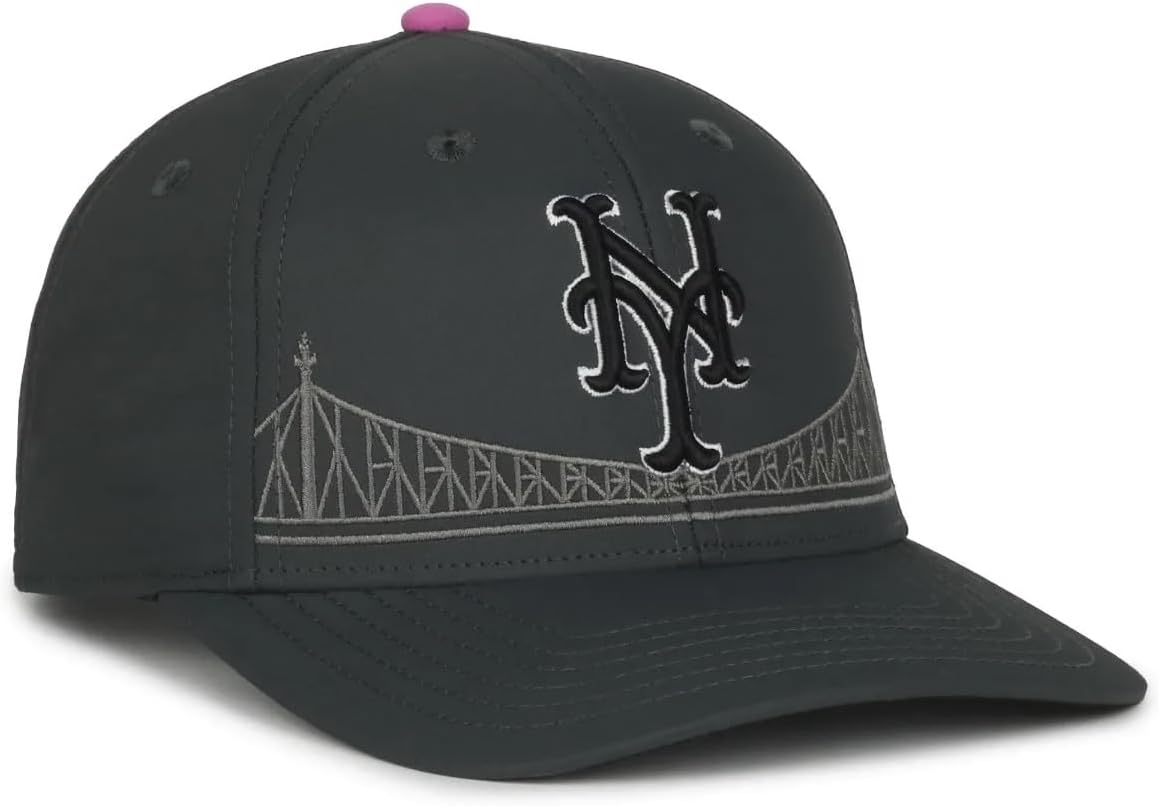 Officially Licensed NY Mets City Connect Baseball Hat Classic MVP Adjustable Embroidered Team Logo Structured Snapback Sports Cap