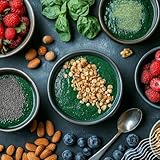 NaturaleBio Spirulina Pulver 100g. Natürliches und rohes Spirulina-Algen Pulver. Vegan und rein. In Tropischen Regionen Asiens kultiviert. Ideal für Getränke, Smoothies und Rezepte.