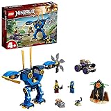 LEGO NINJAGO Jays Elektro-Mech (71740) bringt Kindern das Bauen bei. Mit dem beweglichen Mech und dem Ninja-Auto stürzen sie sich dann actionreiche Abenteuer.