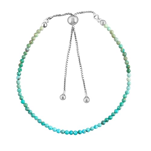 Miniatura 92 de OdrillionGems Natural Yaxaite Gemstones Bolo Bracelet 925 Sterling Silver Faceted Rounds Beads Handmade Minimalist Jewelry Healing Crystals