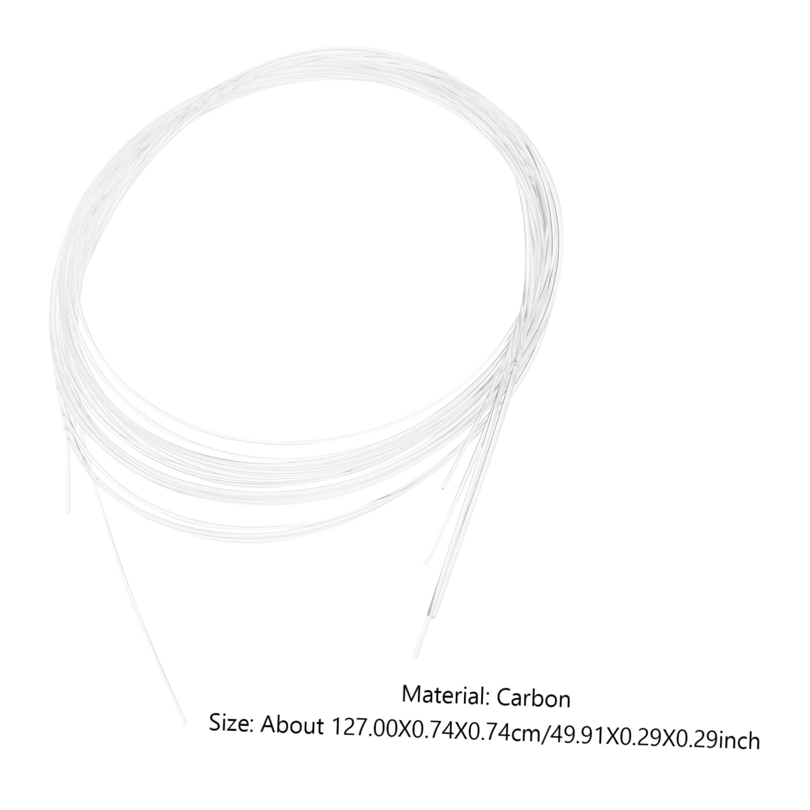 HANABASS 4Pcs Durable Carbon Ukulele Strings Transparent Wire Musical Instrument Parts for Repair Replacement Suitable for Beginners Professionals