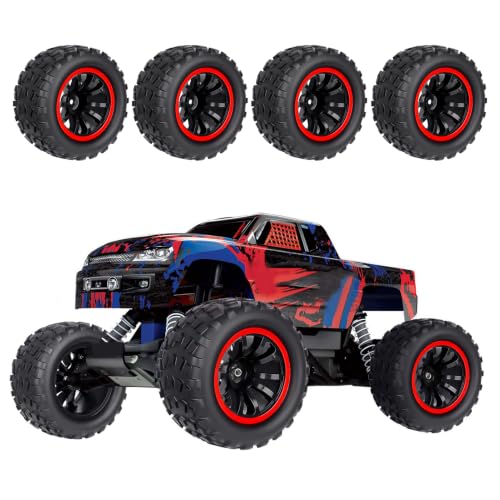 Hobbypark Pre-Glued 12mm Hex RC Truck Wheels and Tires Set for 1/10 Traxxas Stampede Hoss 4x4 VXL Redcat Blackout XTE Pro Volcano EPX Pro 2s 3s 4s Brushless Systems by Hobbypark - Used condition - Image 7