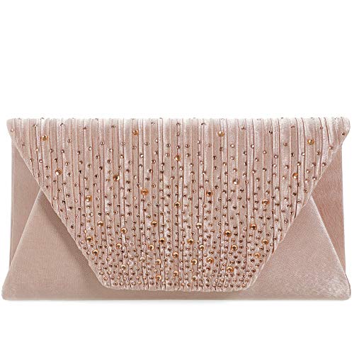 Mihawk Clutch Purses For Women Evening Bag Purses And Handbags Evening Clutch Purses For Women Wedding(Champagne) #TOP2