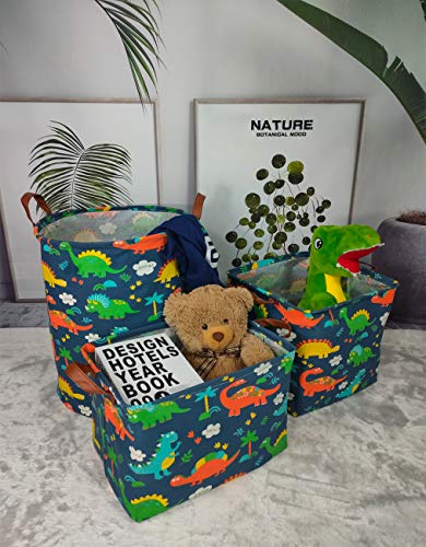 Asketam Kid Cute Rectangle Toy Storage Basket, Collapsible Toy Box For Boy, Nursery Playroom Bedroom Toy Chest Decor Baby Clothes Hamper(Color Dinosaur) #TOP5