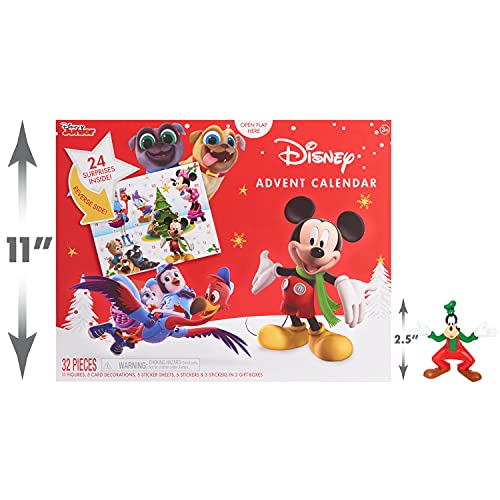 Disney Junior Advent Calendar, 32 Pieces, Figures, Decorations, And Stickers, By Just Play #TOP2