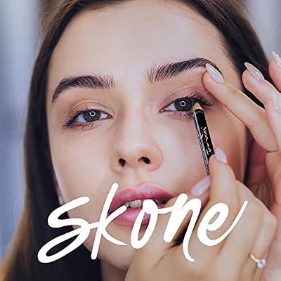 Skone Cosmetics Tattooed Solid Eyeliner Waterproof, Smudge-Proof, Long-Lasting Pencil for Precise Eye Definition Ultra-Smooth, Soft Glide, High-Pigment, No-Fade, Sweat-Resistant Formula (Black)