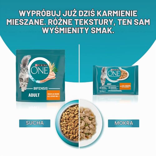 PURINA ONE BIFENSIS Urinary Health karma dla kotów, sucha, bogata w kurczaki, 6 sztuk (6 x 750 g)