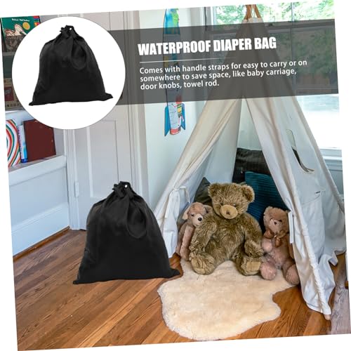 Bolsa para Pañales Reutilizable BESPORTBLE Negra miniatura 6